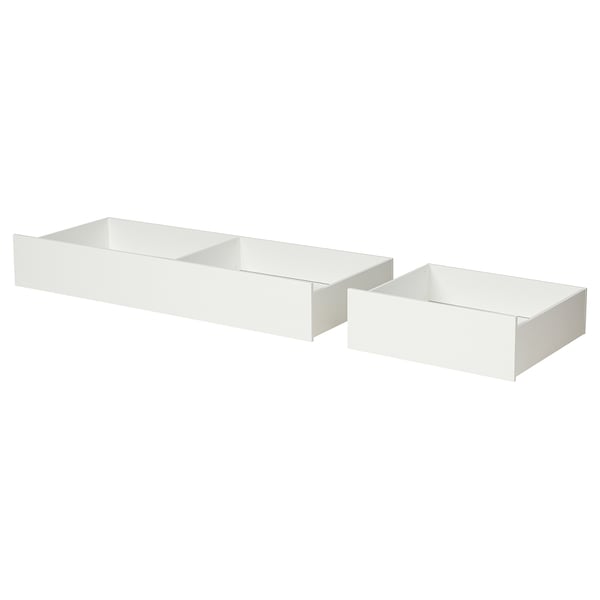 IKEA VIHALS Underbed storage box set of 2 white Full/Double/Twin/Single