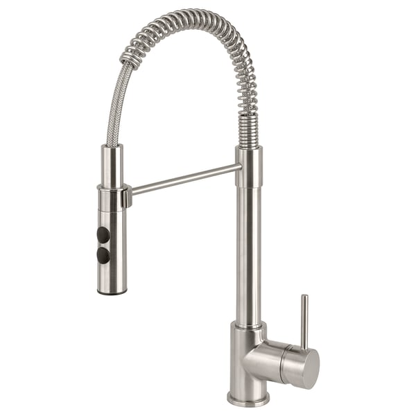 IKEA VIMMERN Kitchen faucet with handspray stainless steel color