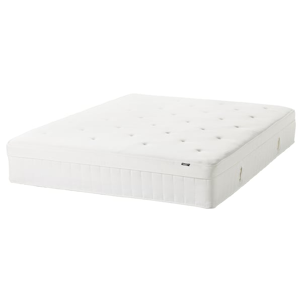 IKEA VINGELEN Eurotop hybrid mattress plush/white Queen