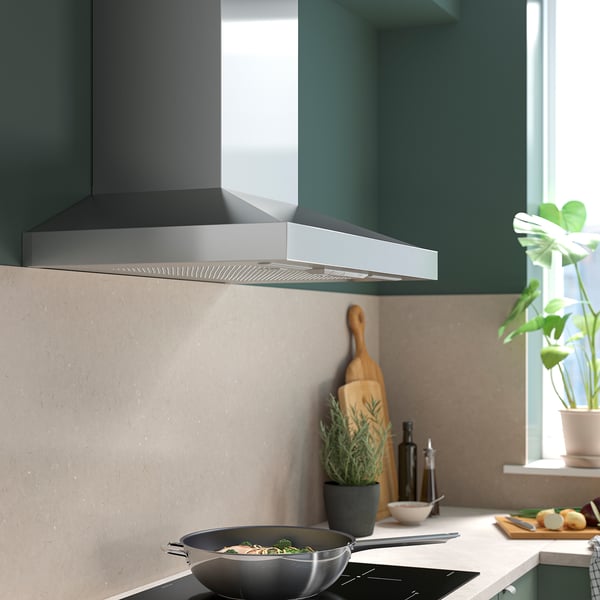 IKEA VINSTGIVANDE Wall Mounted Range Hood Stainless Steel