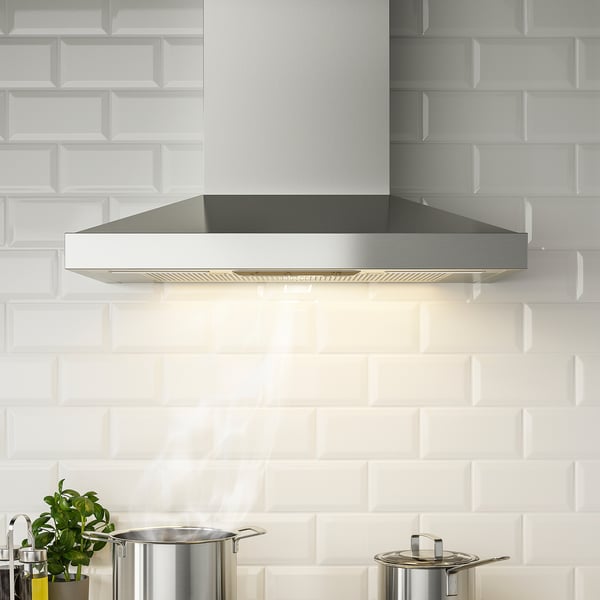 IKEA VINSTGIVANDE Wall Mounted Range Hood Stainless Steel