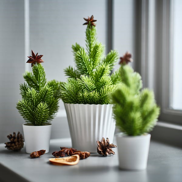 IKEA VINTERFINT Artificial Potted Plant Indoor/outdoor Christmas Tree/green 2 ¼ "