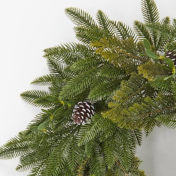 IKEA VINTERFINT Artificial Wreath Indoor/outdoor/pine Cone Green 23 ½ "