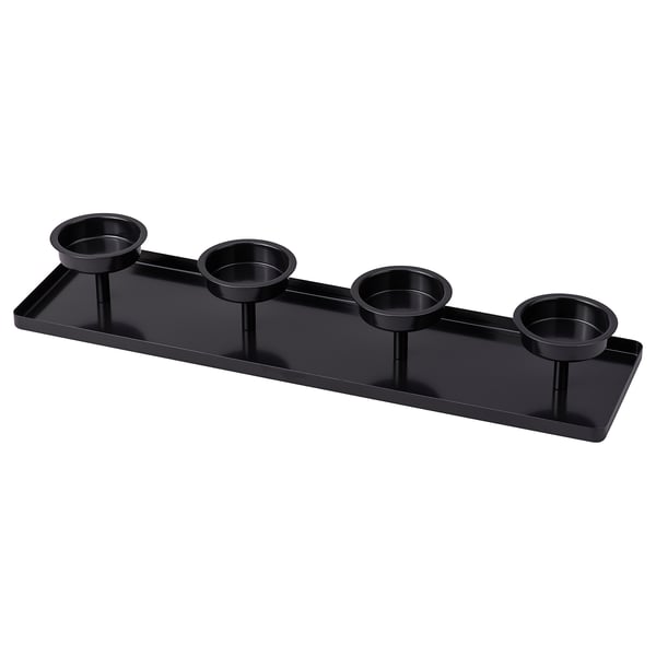 IKEA VINTERFINT Candle holder for 4 candles black 21 ¼x6x3 "