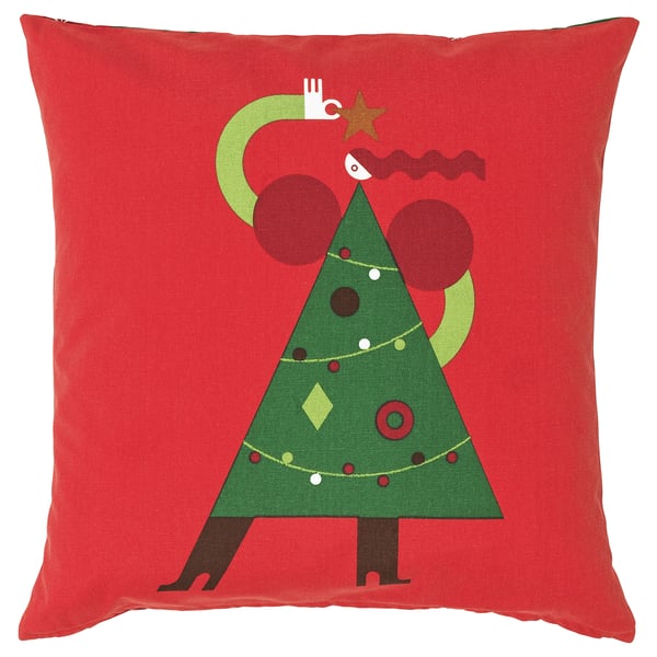 IKEA VINTERFINT Cushion cover Christmas pattern red 20x20 "