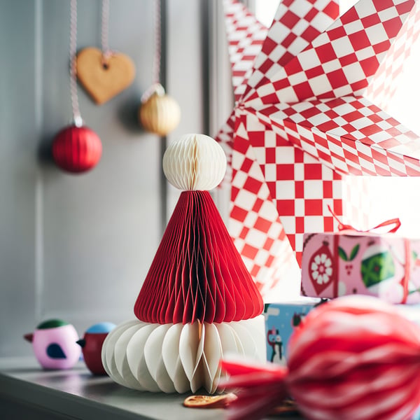 IKEA VINTERFINT Decoration Santa Claus Hat Red/white 9 "
