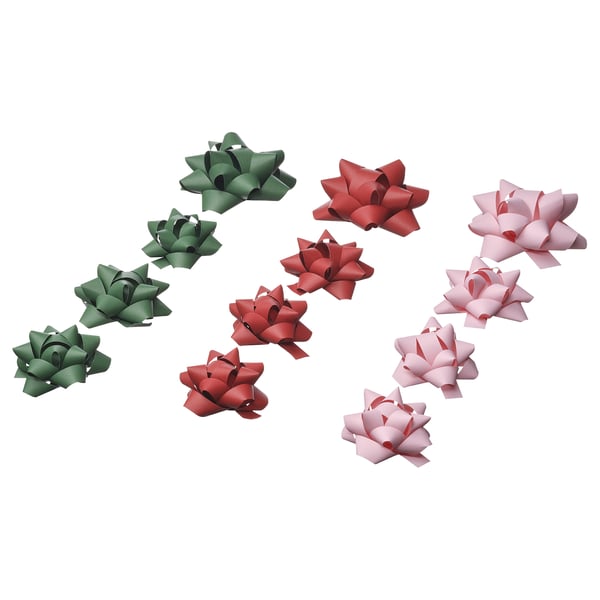 IKEA VINTERFINT Gift bow set of 12 mixed colors/mixed sizes
