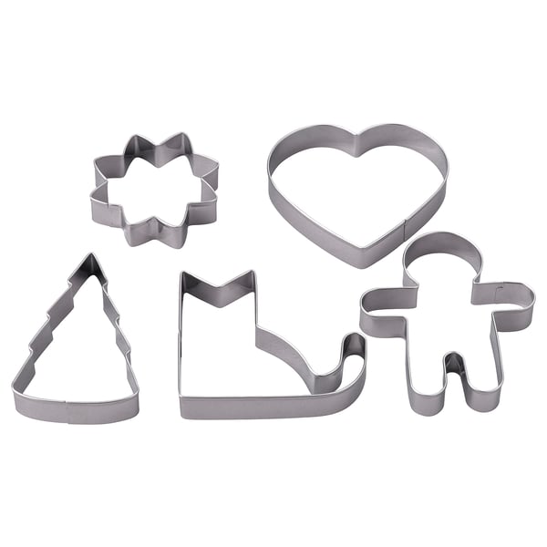 IKEA VINTERFINT Pastry cutter set of 5 mixed shapes stainless steel