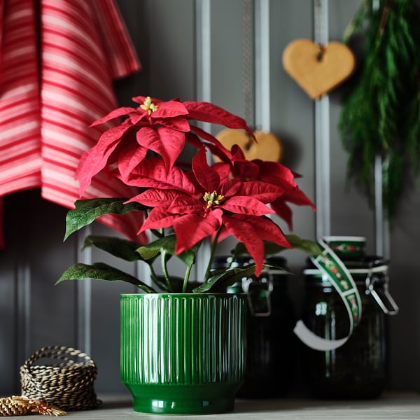 IKEA VINTERFINT Plant Pot Indoor/outdoor/green 4 ¾ "