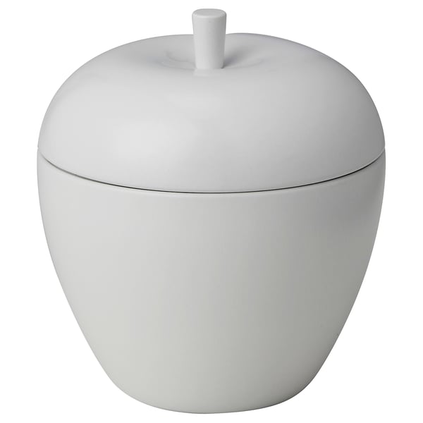 IKEA VINTERFINT Scented candle in metal cup apple-shaped/Vanilla white 24 hr
