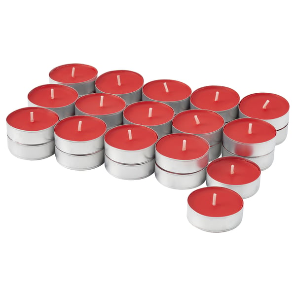 IKEA VINTERFINT Scented tealight Gingerbread cookies/red 3.5 hr
