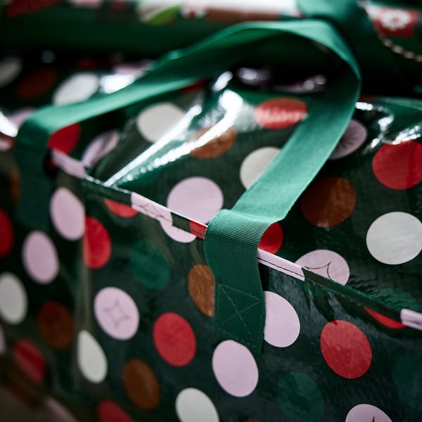 IKEA VINTERFINT Storage Bag Dotted/multicolor 13 ¾x28 ¾x11 ¾ "/20 Gallon