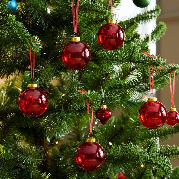 IKEA VINTERFINT Tree Ornament Bauble Glass/red 2 ¼ "