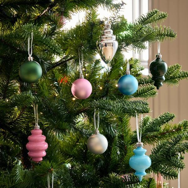 IKEA VINTERFINT Tree Ornament Set Of 32 Bauble Mixed Shapes/mixed Colors