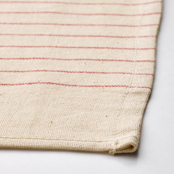 IKEA VIPPSTARR Napkin Stripe Pattern Red/natural 12x12 "