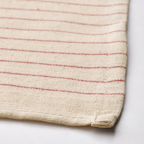IKEA VIPPSTARR Tablecloth Stripe Pattern Red/natural 59x59 "