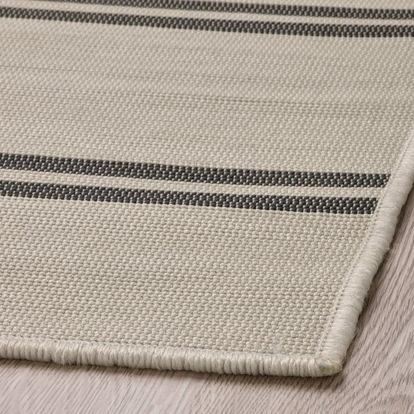 IKEA VIRKLUND Rug Flatwoven In/outdoor Beige/dark Gray 5 ' 3 "x7 ' 7 "