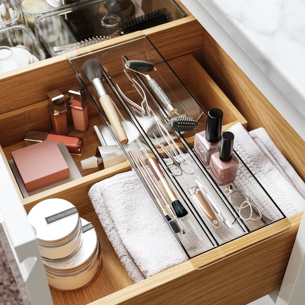 IKEA VISSLAÅN Drawer Organizer Gray 13 ¾x4 ¼x1 "