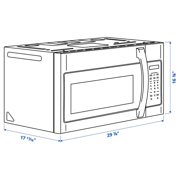 IKEA YGSBO Over-the-range Convection Microwave Stainless Steel 30 "