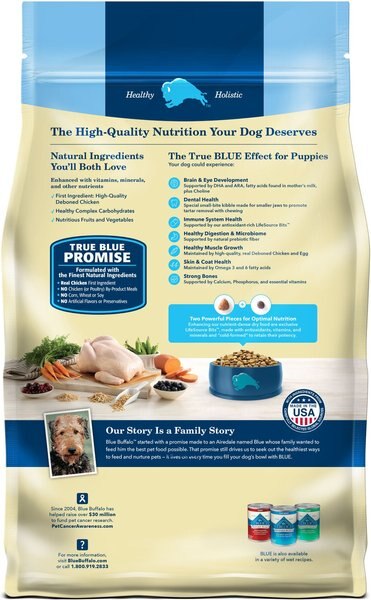 Chewy Blue Buffalo Life Protection Formula Puppy Chicken & Brown Rice Recipe Dry Dog Food 30-lb Bag