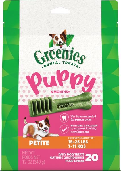 Chewy Bundle: Puppy Variety Pack: Greenies Petite Dental Treats 20 Count + Iams Proactive Health Smart With Real Chicken Dry Food 15-lb Bag + Iams ProActive Health Classic Ground With Chicken & Rice Canned Wet Food 13-oz Can Cas
