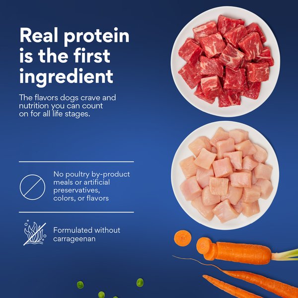 Chewy Chewy Stews Poultry & Beef Variety Pack Grain-Free Canned Dog Food (FORMERLY AMERICAN JOURNEY) 12.5-oz Can Case Of 24