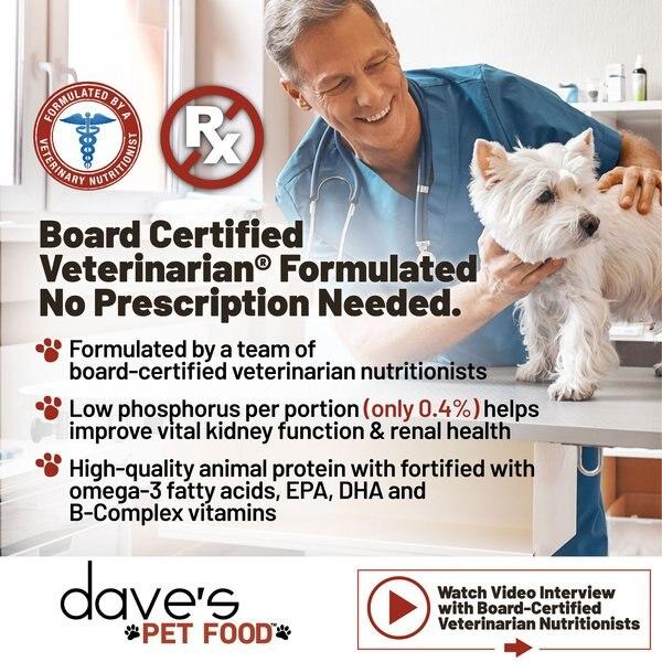 Chewy Dave's Pet Food Restricted Phosphorus Chicken Formula Kidney Support Crumble Dog Food 10-lb Bag