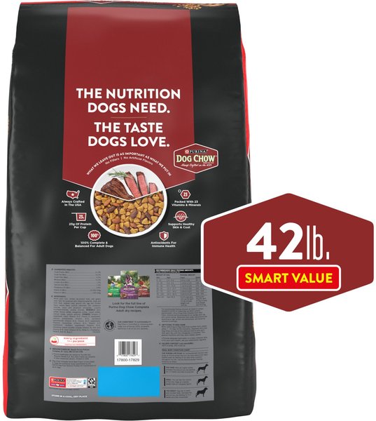 Chewy Dog Chow Complete Adult With Beef Flavor Dry Dog Food 40-lb Bag