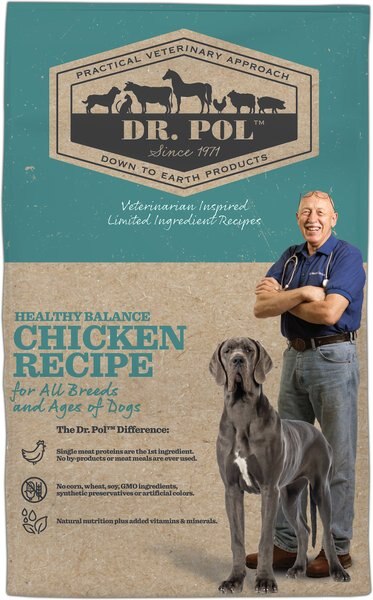 Chewy Dr. Pol Healthy Balance Chicken Recipe Dry Dog Food 24-lb Bag