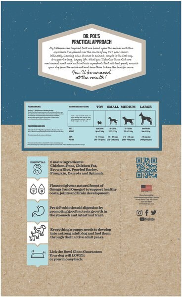 Chewy Dr. Pol High Energy Chicken Recipe Dry Dog Food 24-lb Bag