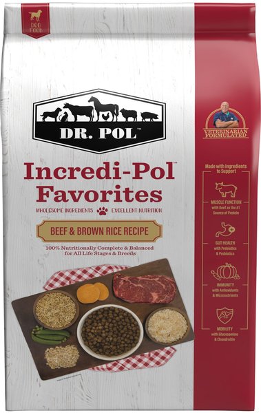 Chewy Dr. Pol Incredi-Pol Favorites Beef & Brown Rice Dog Food 24-lb bag