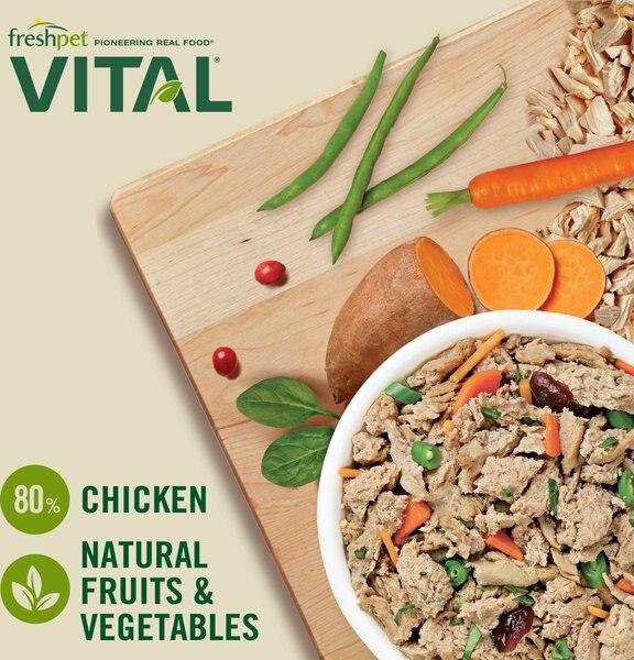 Chewy Freshpet Vital Fresh Cuts Chicken Recipe Fresh Dog Food 4.5-lb Bag Bundle Of 2