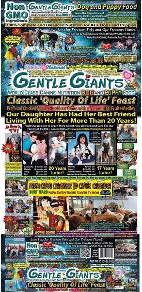 Chewy Gentle Giants Natural Non-GMO Dog & Puppy Chicken Dry Dog Food 15-lb Bag
