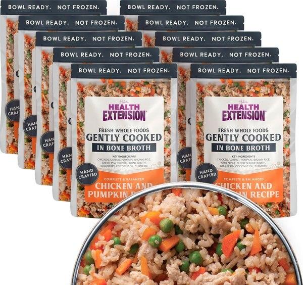 Chewy Health Extension Gently Cooked Chicken & Pumpkin Recipe Wet Dog Food 9-oz Pouch 10 Count