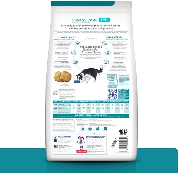 Chewy Hill's Prescription Diet T/d Dental Care Chicken Flavor Dry Dog Food 5-lb Bag
