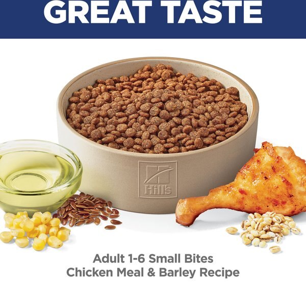 Chewy Hill's Science Diet Adult Small Bites Chicken & Barley Recipe Dry Dog Food 5-lb Bag