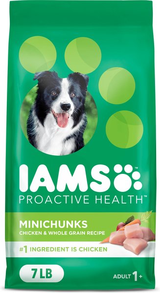 Chewy Iams Proactive Health Minichunks with Real Chicken & Whole Grains Dry Dog Food 7-lb bag