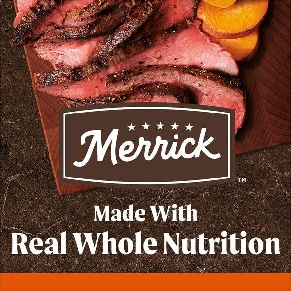 Chewy Merrick Real Texas Beef + Sweet Potato Recipe Grain-Free Chicken-Free Adult Dry Dog Food 30-lb Bag