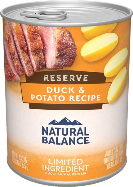Chewy Natural Balance L.I.D. Limited Ingredient Diets Duck & Potato Formula Grain-Free Canned Dog Food 13.2-oz Case Of 24