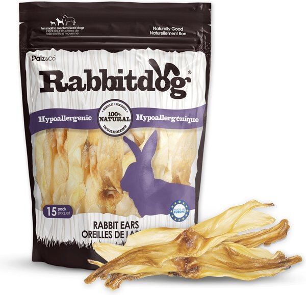 Chewy Palz&Co Rabbitdog Rabbit Ears Dog Natural Chew Treats 10-oz bag 15 count