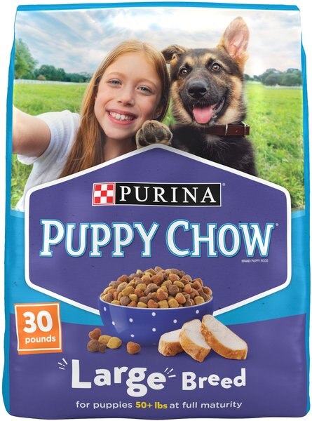 Chewy Puppy Chow High Protein with Real Chicken Large Breed Dry Puppy Food 30-lb bag