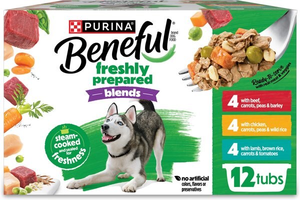Chewy Purina Beneful Freshly Prepared Blends Variety Pack Wet Dog Food 10-oz Case Of 12