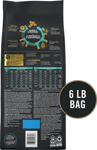 Chewy Purina Pro Plan High Protein Chicken & Rice Formula Dry Puppy Food 6-lb Bag