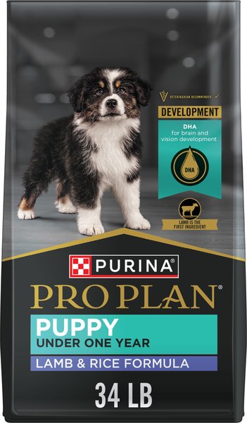 Chewy Purina Pro Plan High Protein DHA Lamb & Rice Formula Puppy Food 34-lb bag