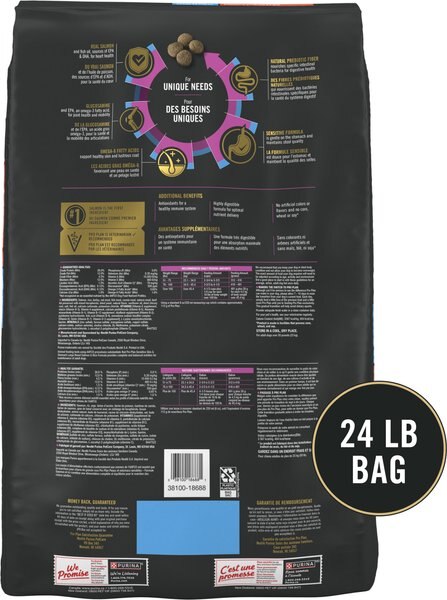 Chewy Purina Pro Plan Sensitive Skin & Stomach Salmon Adult Large Breed Formula Dry Dog Food 24-lb Bag