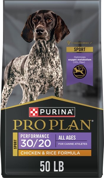 Chewy Purina Pro Plan Sport Performance All Life Stages High-Protein 30/20 Chicken & Rice Formula Dry Dog Food 50-lb bag Chewy Purina Pro Plan Sport Performance All Life Stages High-Protein 30/20 Chicken & Rice Formula Dry Dog Food 50-lb bag