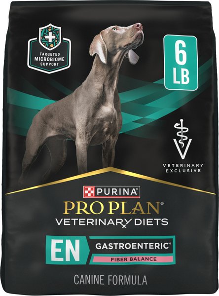 Chewy Purina Pro Plan Veterinary Diets EN Gastroenteric Fiber Balance Dry Dog Food 6-lb bag