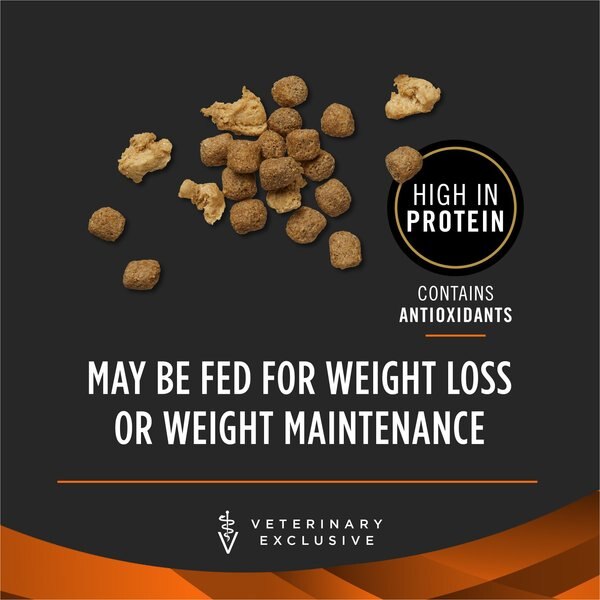 Chewy Purina Pro Plan Veterinary Diets OM Overweight Management Select Blend Chicken Flavor Dry Dog Food 16.5-lb Bag