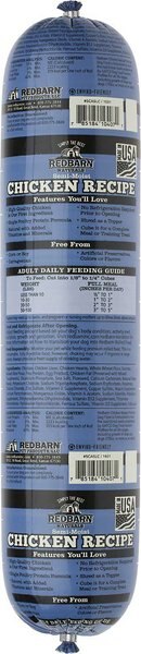 Chewy Redbarn Naturals Chicken Recipe Dog Food Roll 64-oz Bundle Of 2