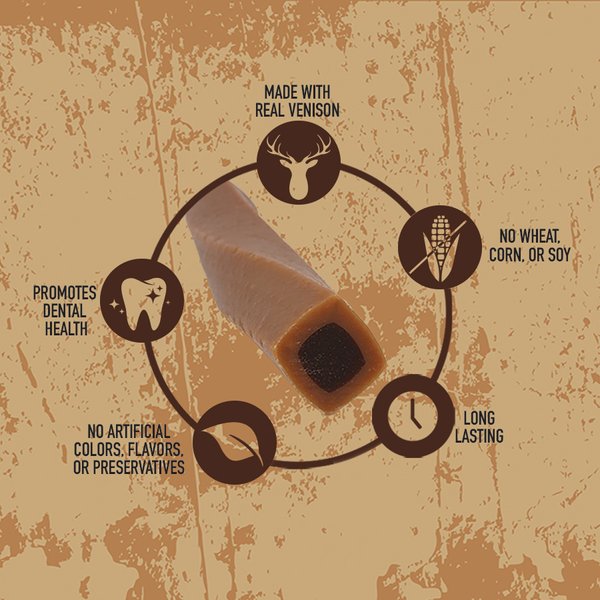 Chewy Rewardables Wild Chews Venison Recipe Limited Ingredient Dog Chews 12 Count